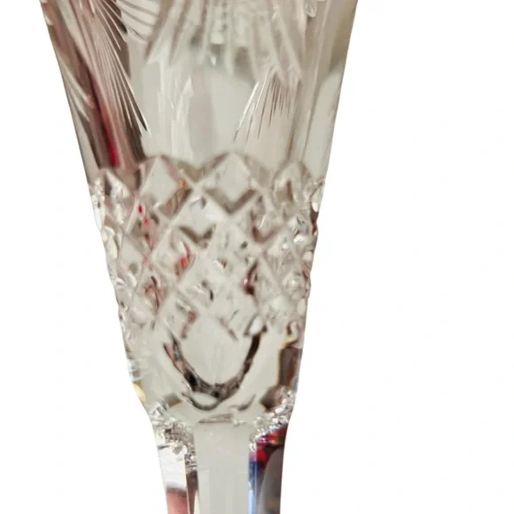 Waterford Crystal Millennium Collection Peace Dove Champagne Flutes -Pair